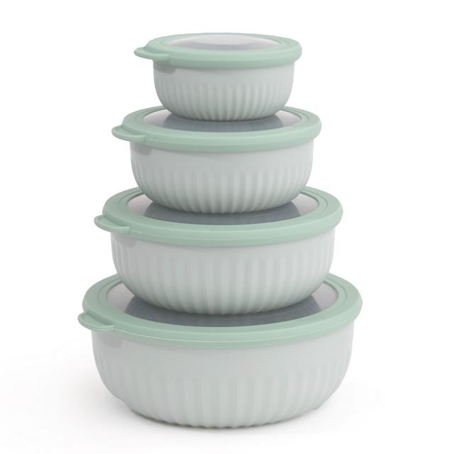Airtight Food Storage Bowl Set - 4 Heavy Duty Containers