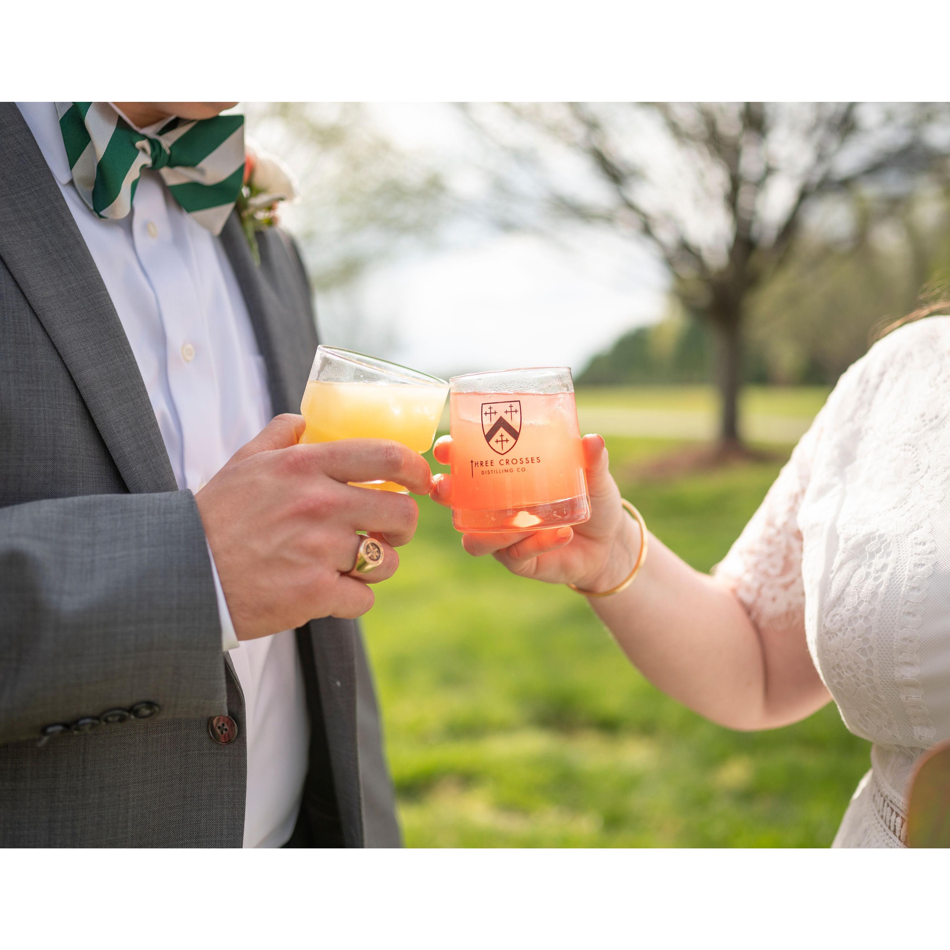Shoutout to Three Crosses Distillery (Powhatan, VA) for allowing us to have our nuptials on their property!