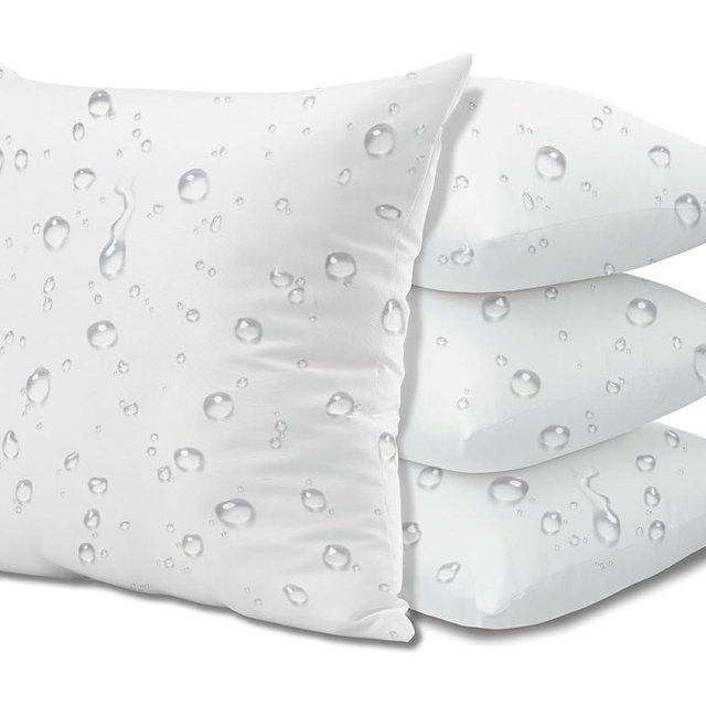 Yettbea Outdoor Waterproof 18x18 Pillow Inserts Set of 4, Water-Resistant Durable and Hypoallergenic Square Throw Pillow Inserts for Patio, Garden, Porch, Indoor Decorative