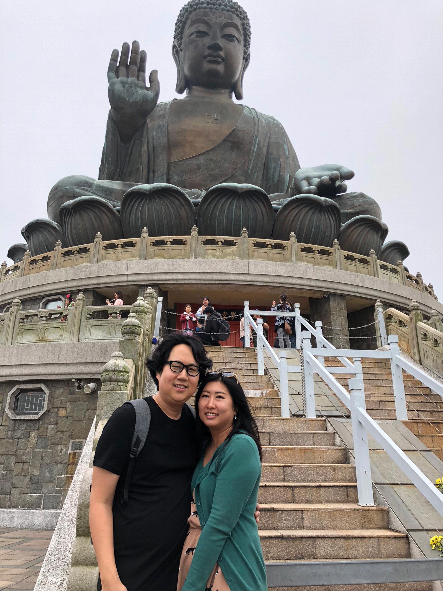 Angie and Alex visiting Hong Kong.
