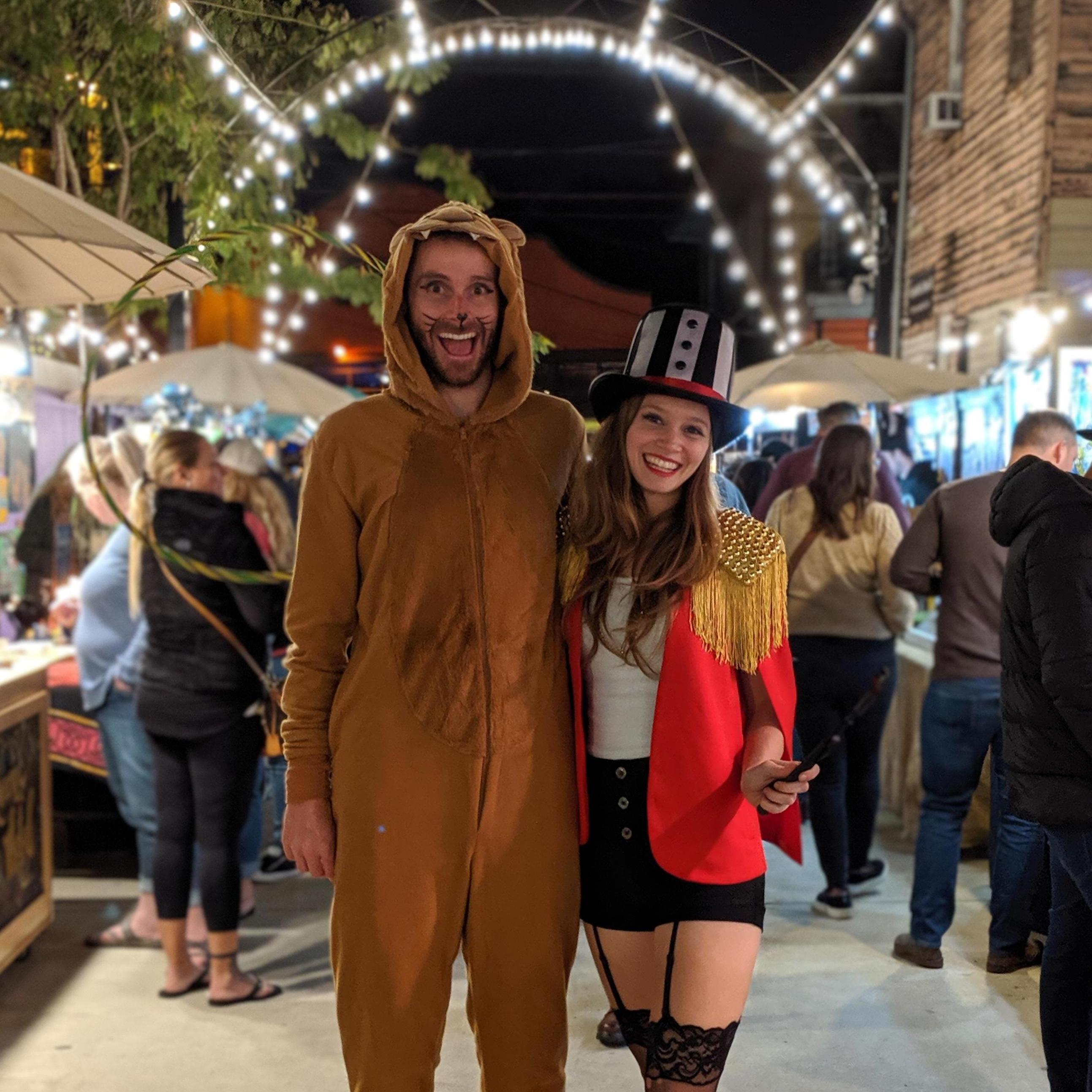 We've had some pretty good Halloween costumes over the years...the latest was a lion & tamer in our friend circus. Other highlights include Juno & Bleeker and Toast & Vegemite (Penny dog was butter).