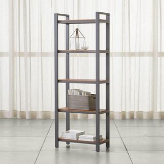 Pilsen Bookcase with Walnut Shelves