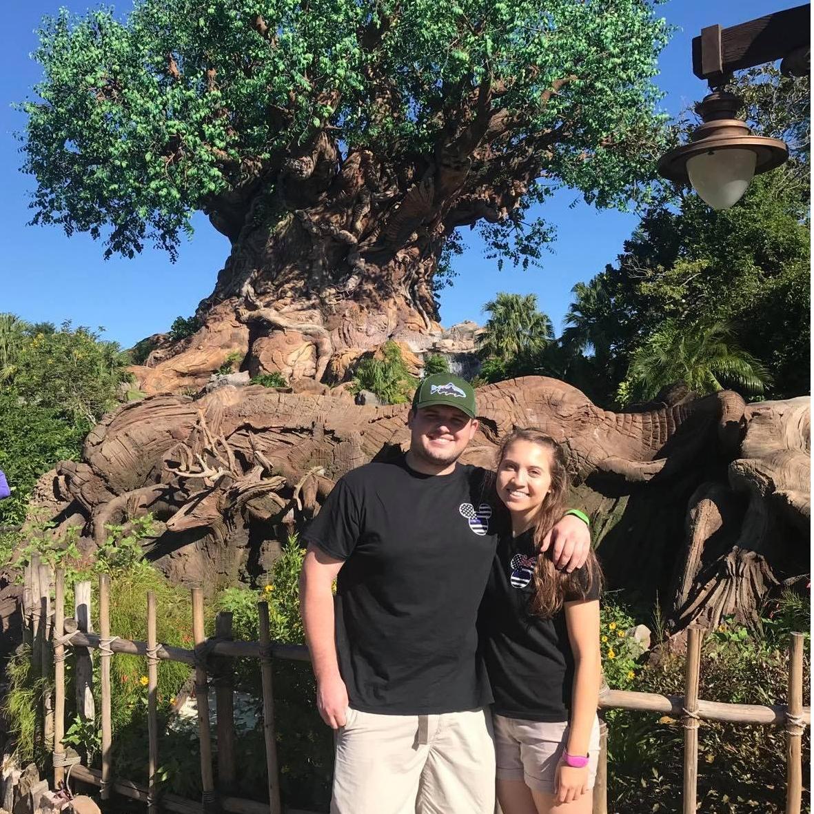 Nate visited me in Orlando when I was participating in the Disney College Program. We took this photo when visiting my "home" park, Animal Kingdom.