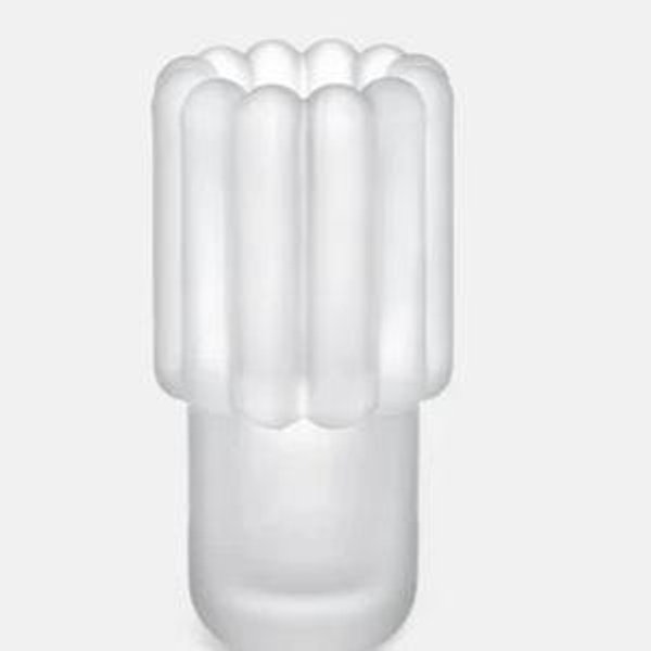 Press Medium Vase | Frosted Pressed Glass | Tom Dixon