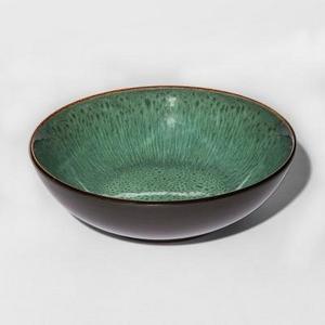 Belmont Stoneware Cereal Bowl 30oz Green/Brown - Threshold™