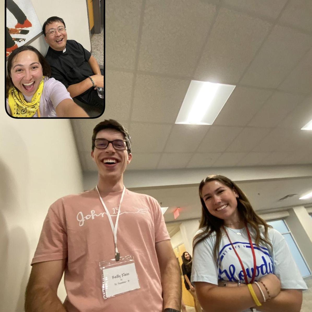 First ever picture of us together, featuring Romelia and Father Andrew!