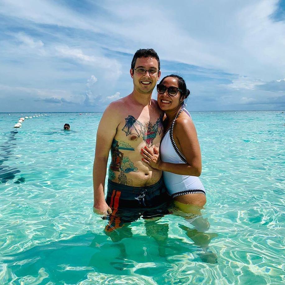 Bahamas crystal clear beach...