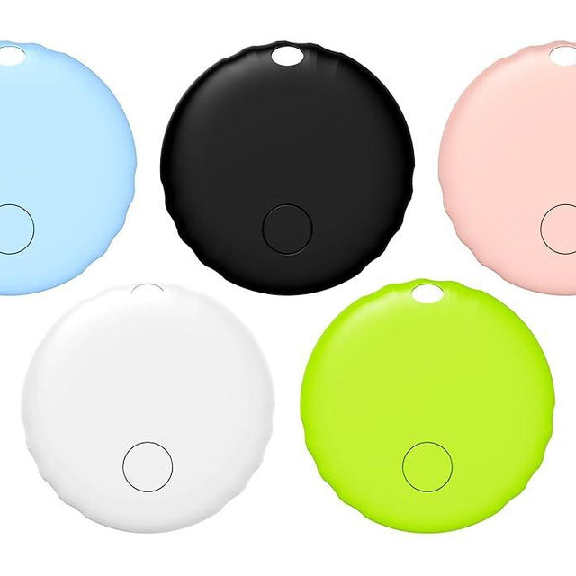 Air Tags, Smart Tag Works with Find My App (iOS Only), Keys Finder and Item Locator for Luggage, Backpack, Suitcases and More, Replaceable Battery, IP67 Waterproof Tracking Tags-5 Pack