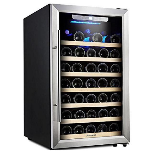 50-Bottle Compressor Wine Refrigerator Single Zone with Touch Control