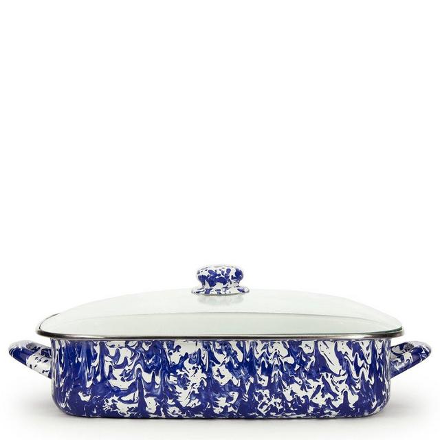Golden Rabbit Cobalt Swirl Roasting Pan