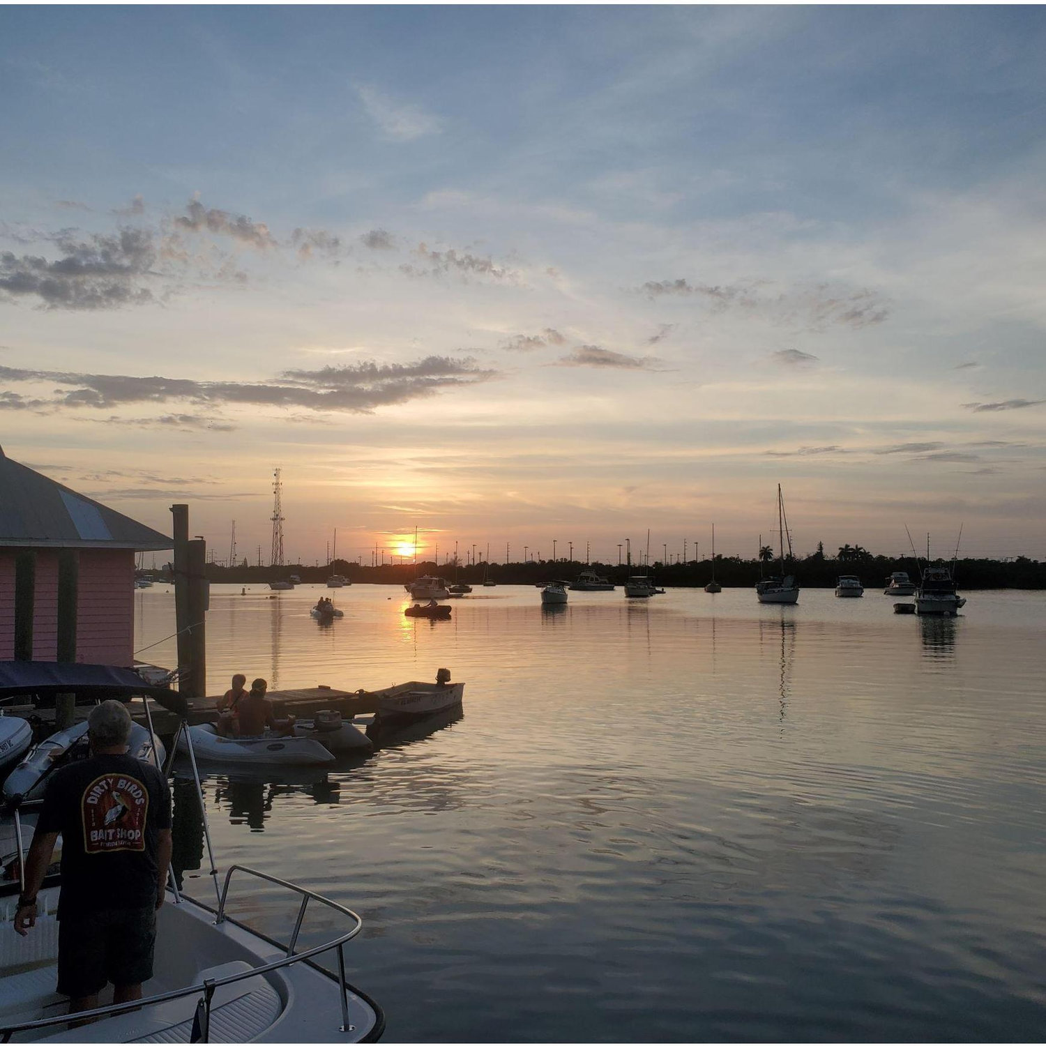 Starring out on Boot Key Harbor waiting for Kimberly to say "Yes."  Guarente knew it was Yes long before me.