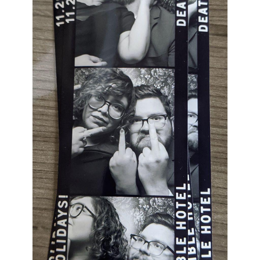 1st anniversary photobooth.