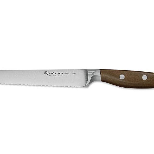 Wusthof Epicure Serrated Utility Knife, One Size, Brown, Stainless