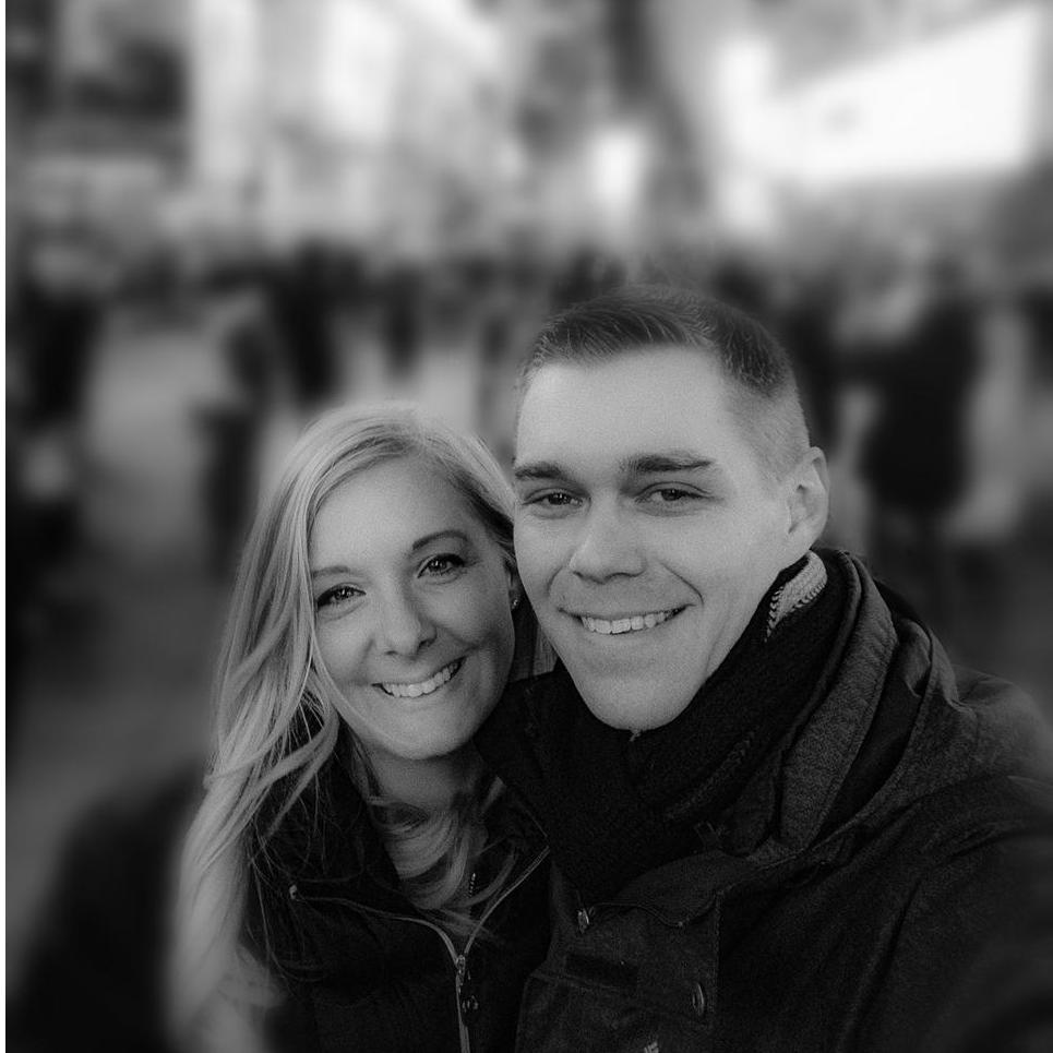 Celebrating Andrew's 30th birthday at Times Square NY