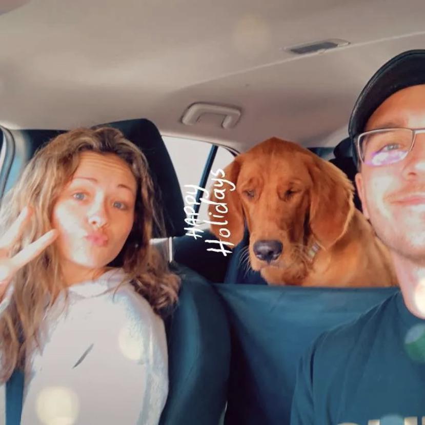 They quickly became proud, loving dog parents of baby Banklin.