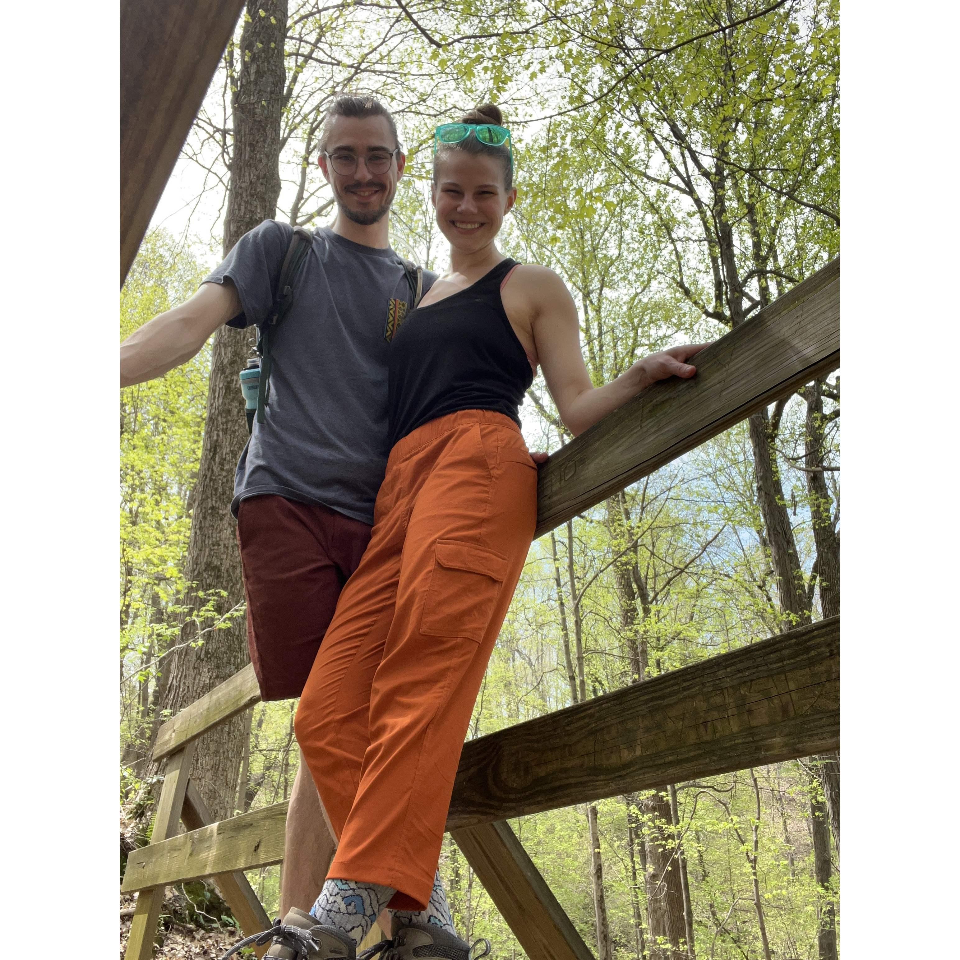 Hiking in Jefferson Memorial Forest