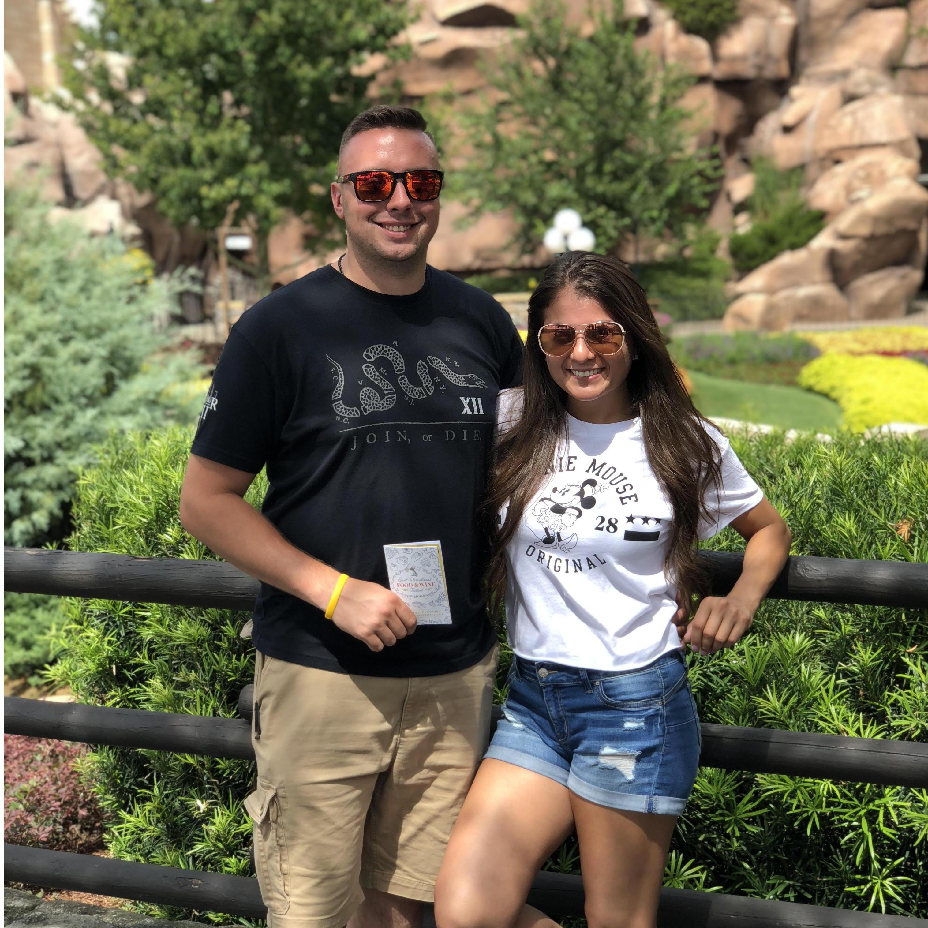 Tyler surprised me with a trip to Disney in the airport on the way to his Grandparents Condo. It was my second time every going to Disney and we had a blast!