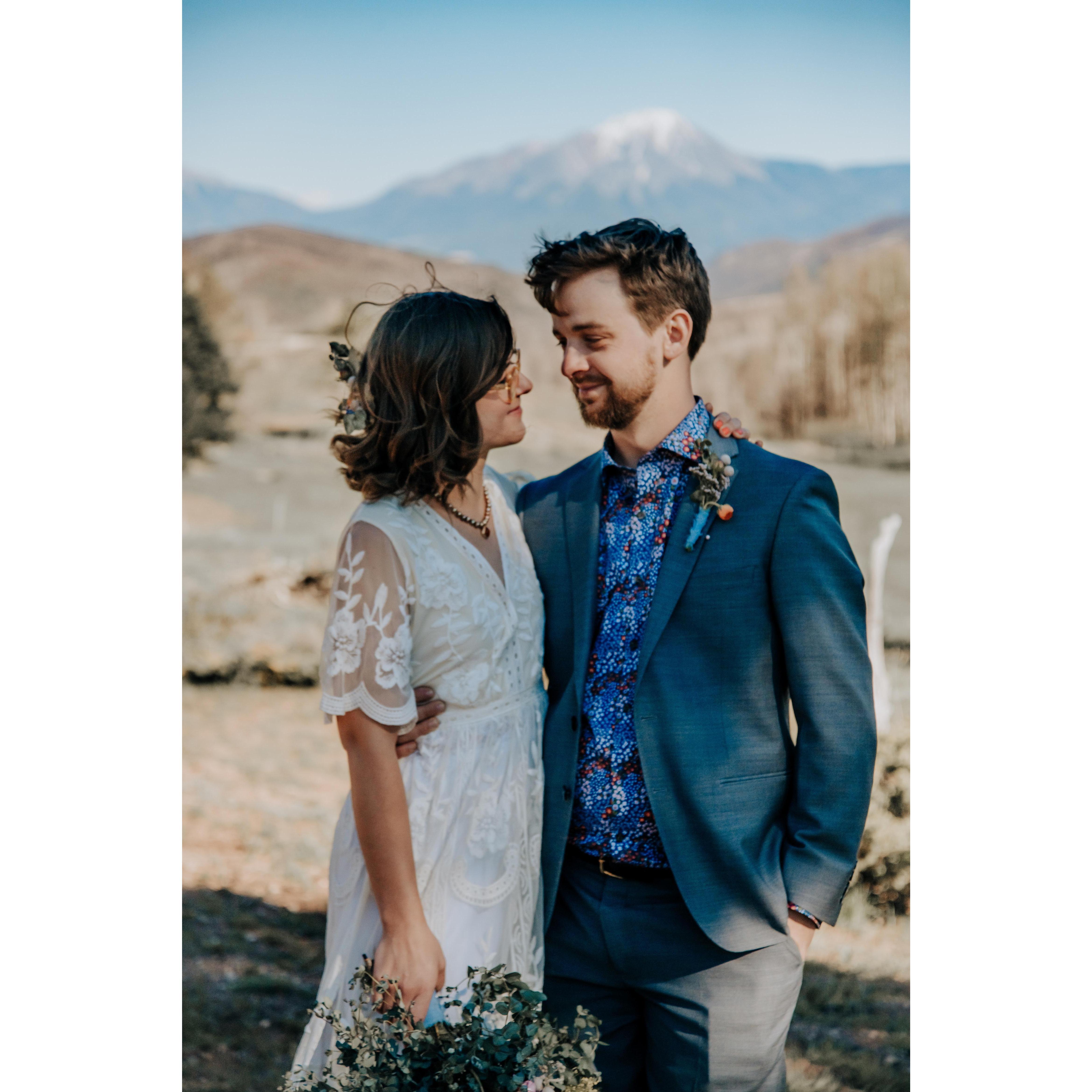Spanish peaks in the background.