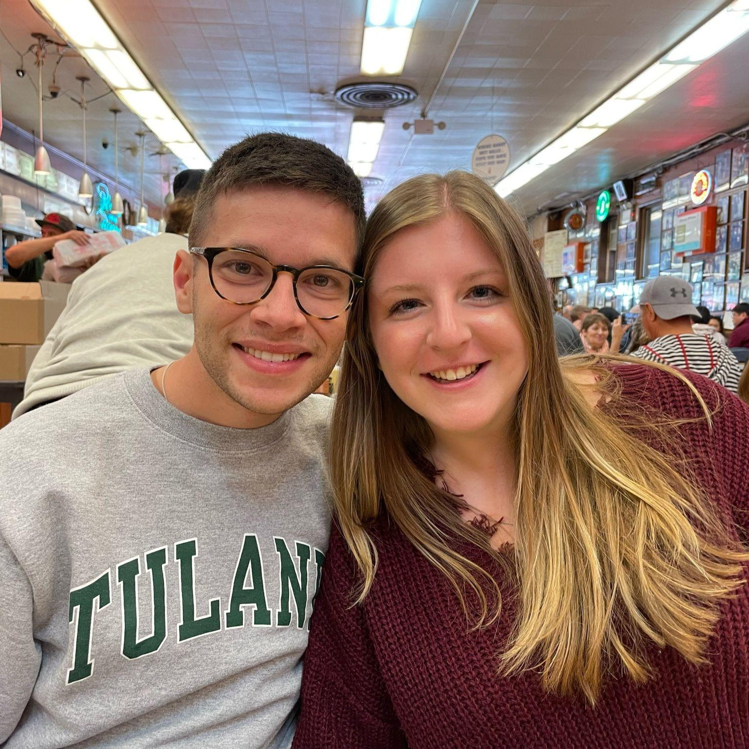 March 2022 - Mollie's first time at Katz's Deli.