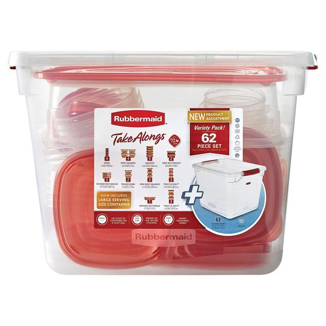 Rubbermaid Take Alongs 60 Piece Set
