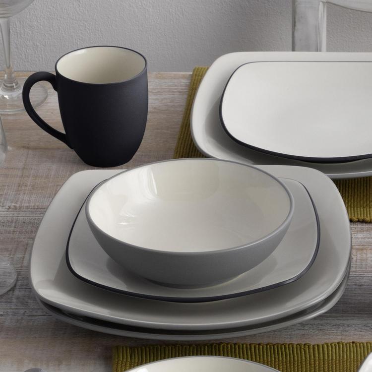Noritake 16 Piece Dinnerware Set Square Noritake, Colorwave Square