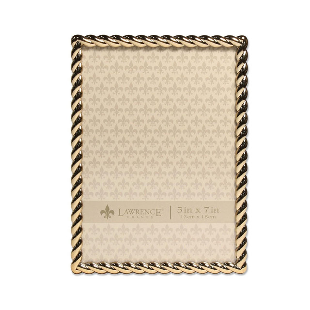 Lawrence Frames Golden Rope Picture Frame - 5" x 7"