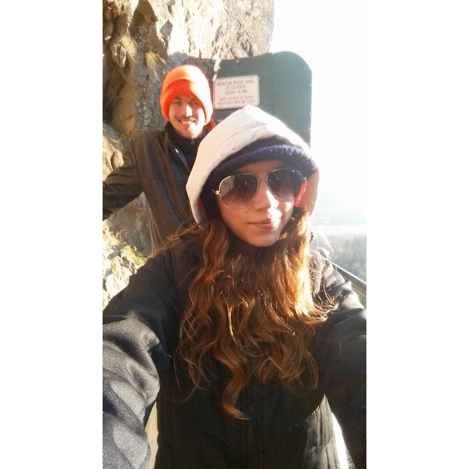 Our hike up Beacon Rock. November 2015