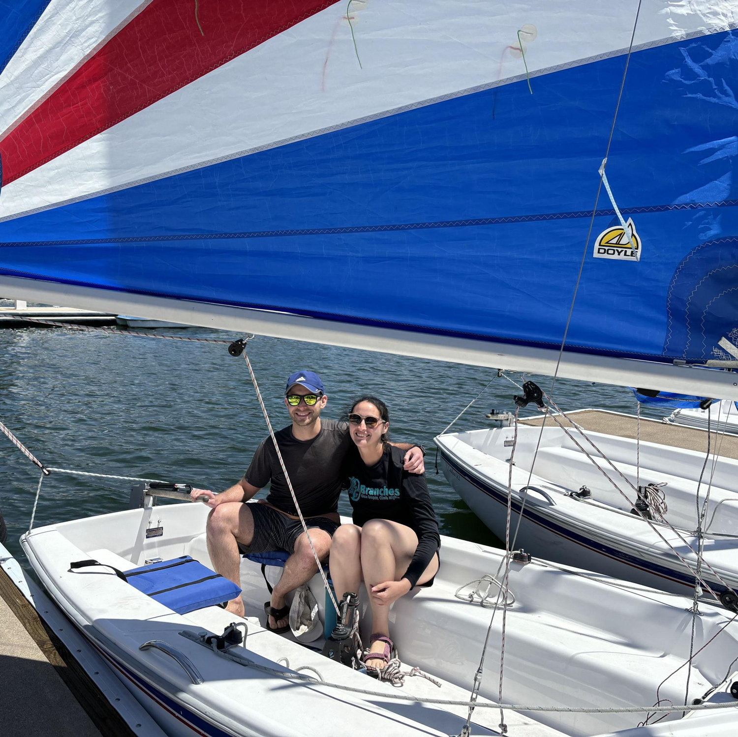 Brandon showed off his sailing skills.