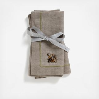 Stripey Bee Dinner Napkin, Set of 2