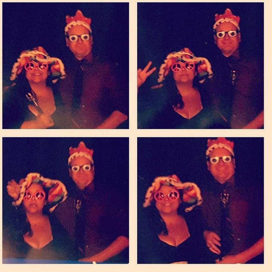 At Brenda and Gary's wedding