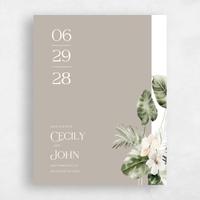 Grey Wedding Save the Date - Katmai Portrait