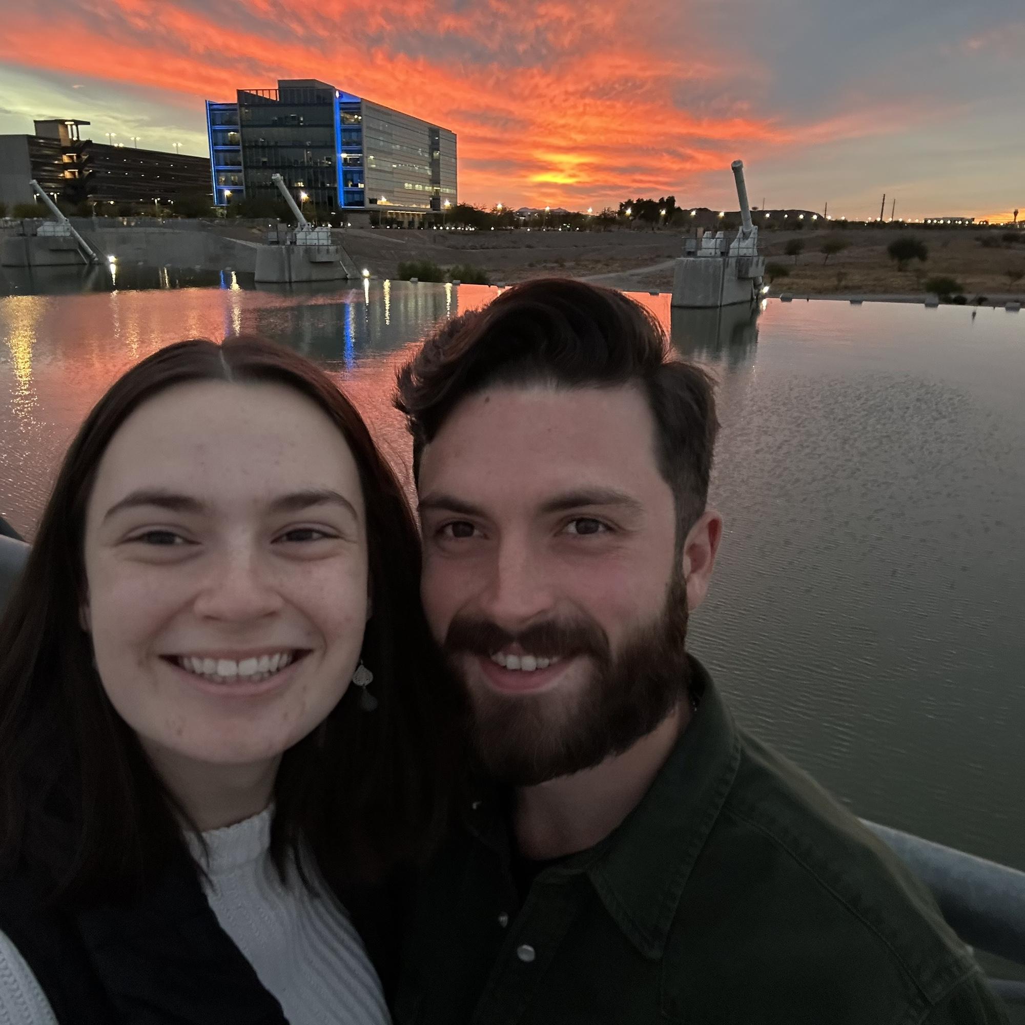 Our favorite pastime of chasing sunsets together