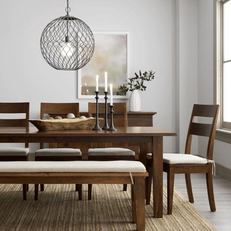 Crate and barrel wood dining deals chairs