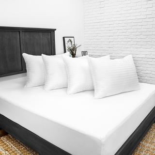 Down Alternative Bed Pillow with Cotton Cover, Set of 4