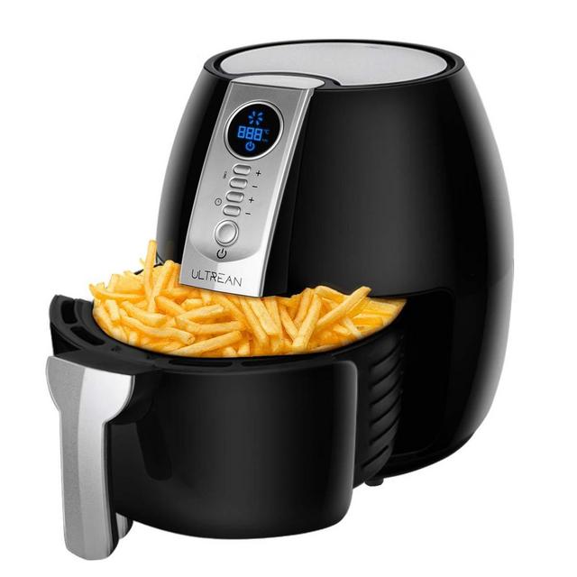 Ultrean Air Fryer, 4.2Qt Electric Hot Air Fryers Oven Oilless Cooker with LCD Digital Screen and Easily Detachable Frying Pot, ETL/UL Certified,1-Year Warranty,1500W
