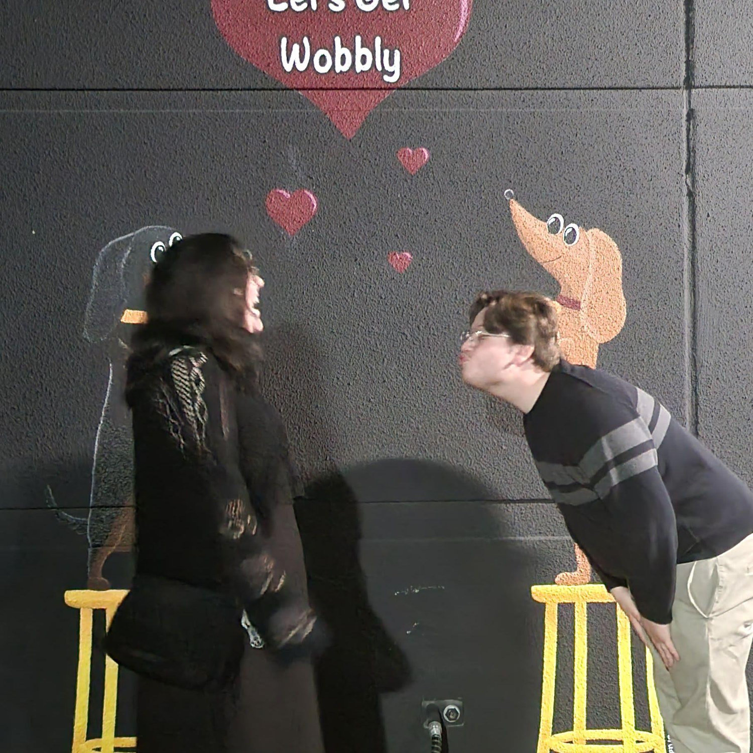 Us being stupid outside a bowling alley lol