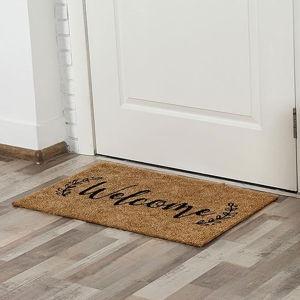 Barnyard Designs Doormat Welcome Mat for Outdoors, Large Front Door Entrance Mat, 30x17, Brown (Welcome)