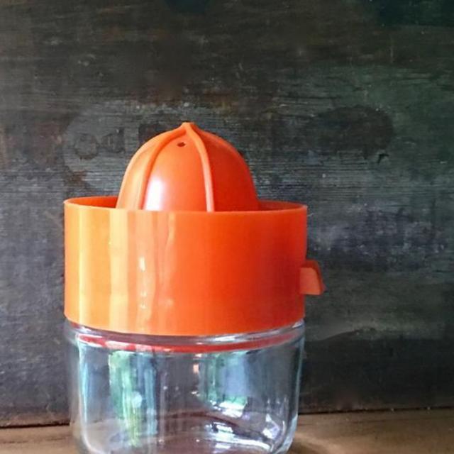 Vintage Orange Gemco Citrus Juicer, Kitchen Essential, Great for Baking, Morning Juice, Easy to Clean, Twist Top, Made in USA