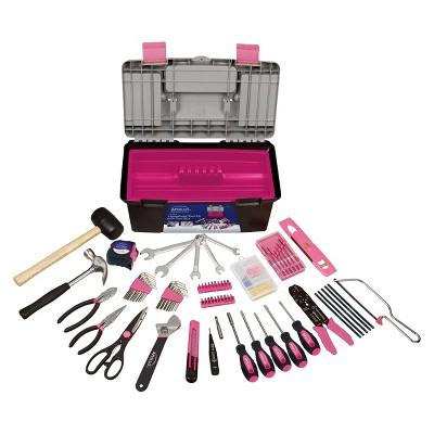 Apollo Tools 170-Pc. Household Tool Kit - Pink