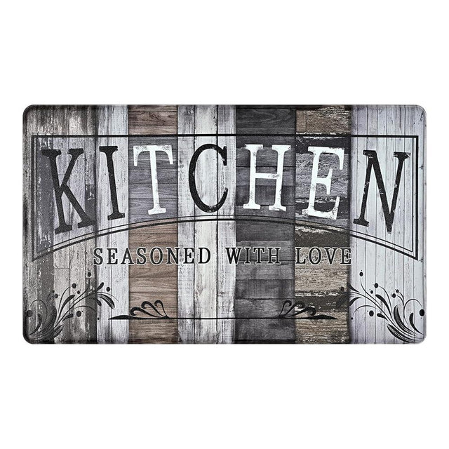ASPMIZ Farmhouse Cushioned Kitchen Rug Washable, Non Slip Padded Mats for Floor Kitchen Mat Memory Foam, Personalized Comfort Standing Mat Waterproof Doormat Gel Mat for Home Office Desk, 18" x 30"