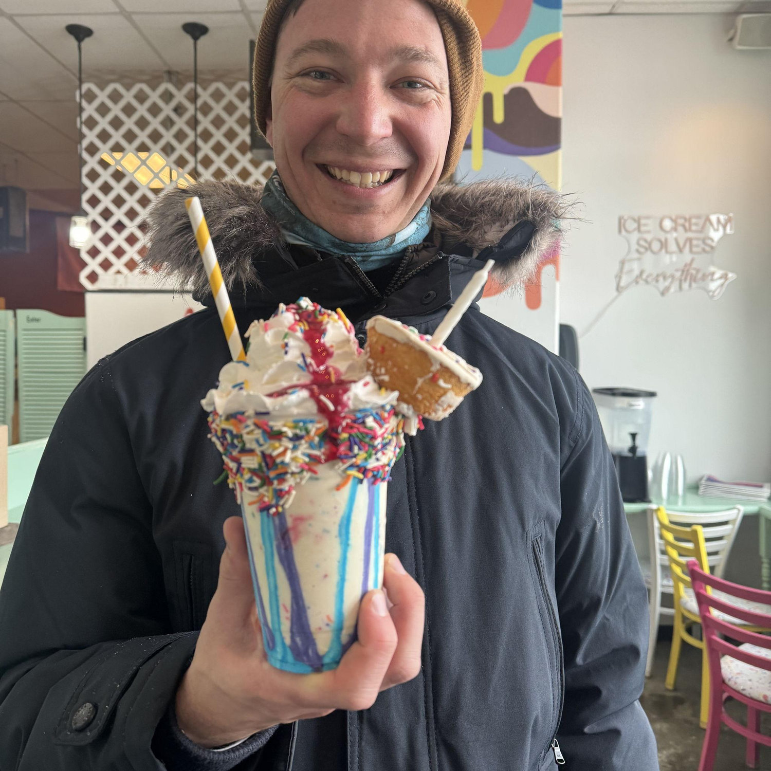 Darren's 29th in Crested Butte--ski days and birthday parfaits