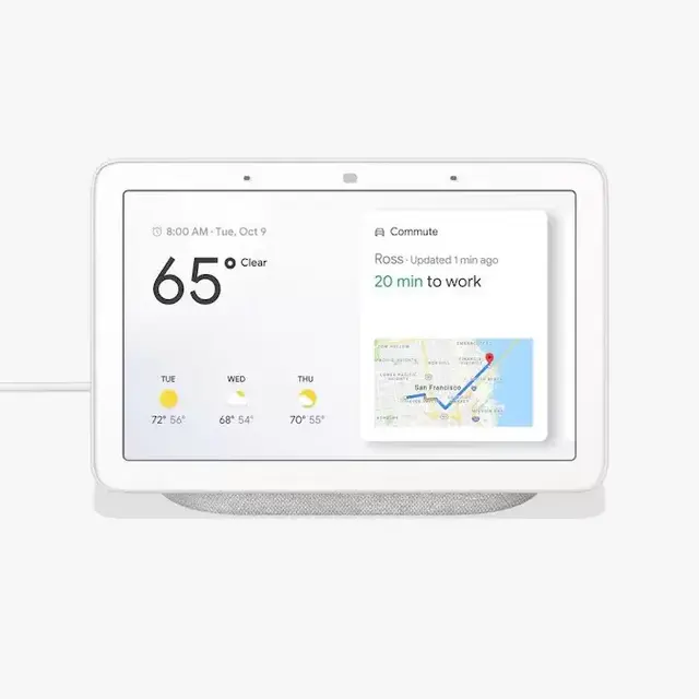 Google Nest Hub Smart Display with Google Assistant - Chalk