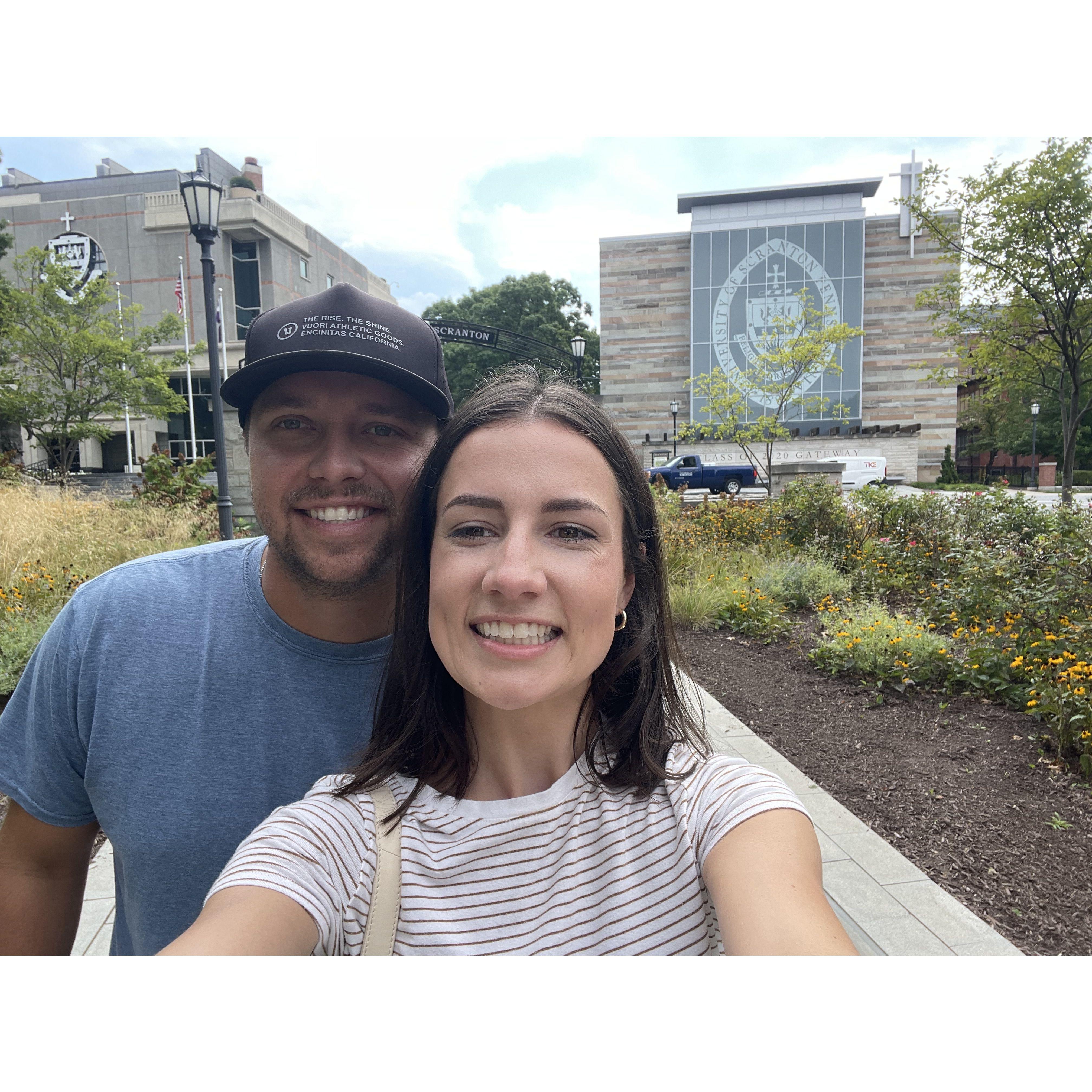 Visit to Carolyn's University of Scranton