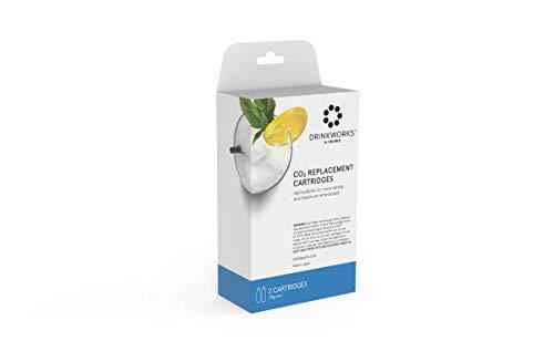 Drinkworks CO2 Cartridges For Carbonated Beverages, Compatible with Drinkworks Home Bar, 2 Cartridges