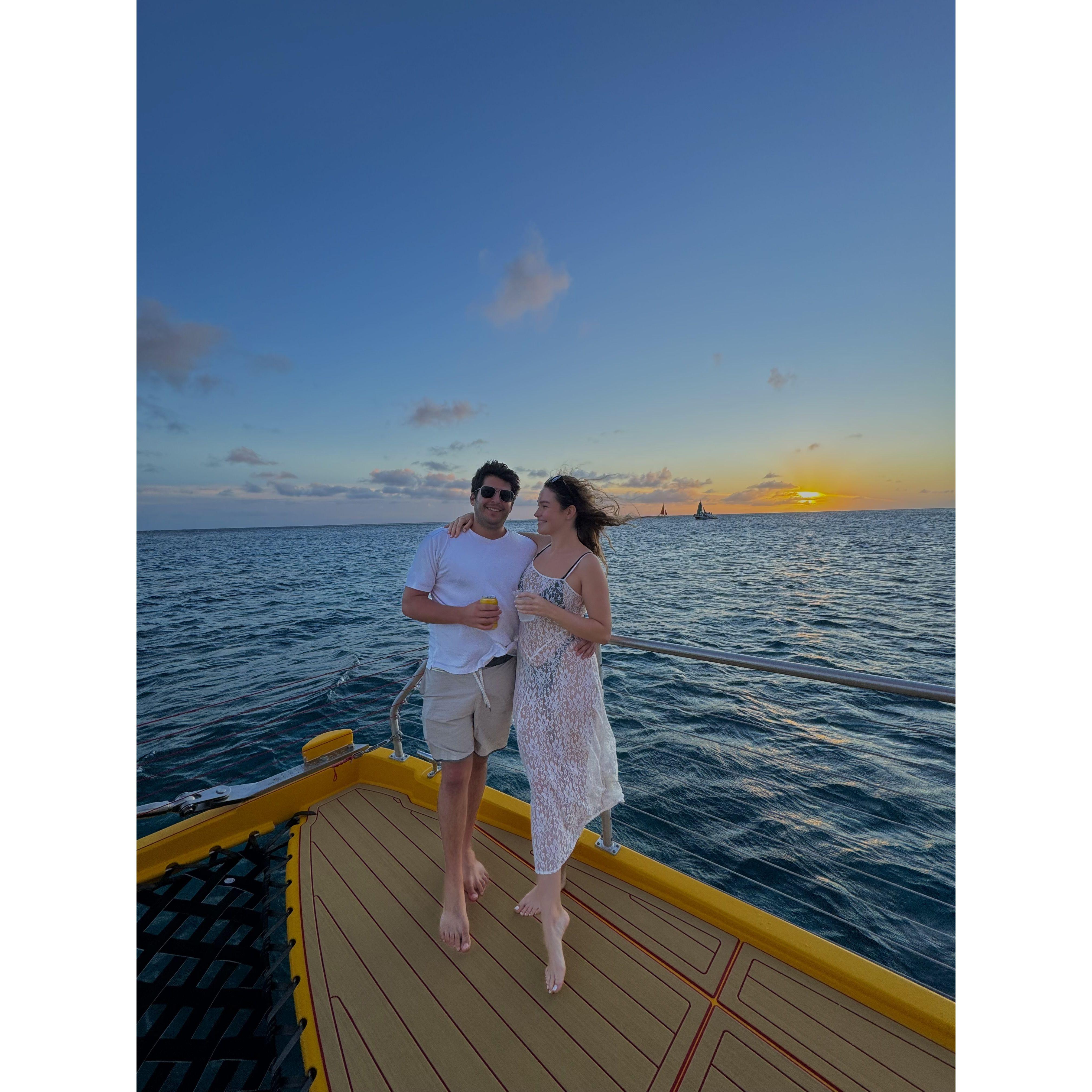 We went on a Bottomless Booze Cruise with Sopa's brother, Spencer. Sopa fell into a bush and lost her sunglasses :/ but the memories were worth it