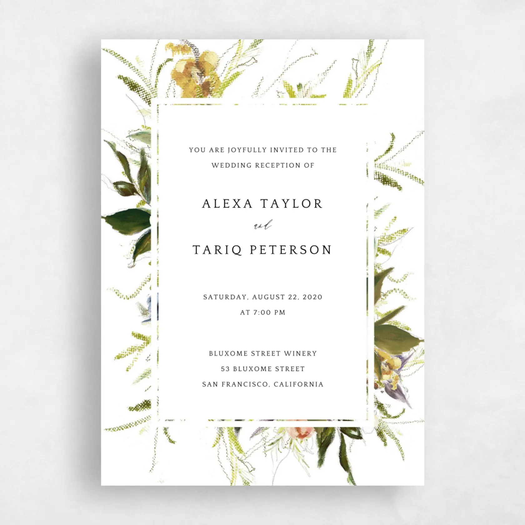 Invitation - Octavia Elopement preview