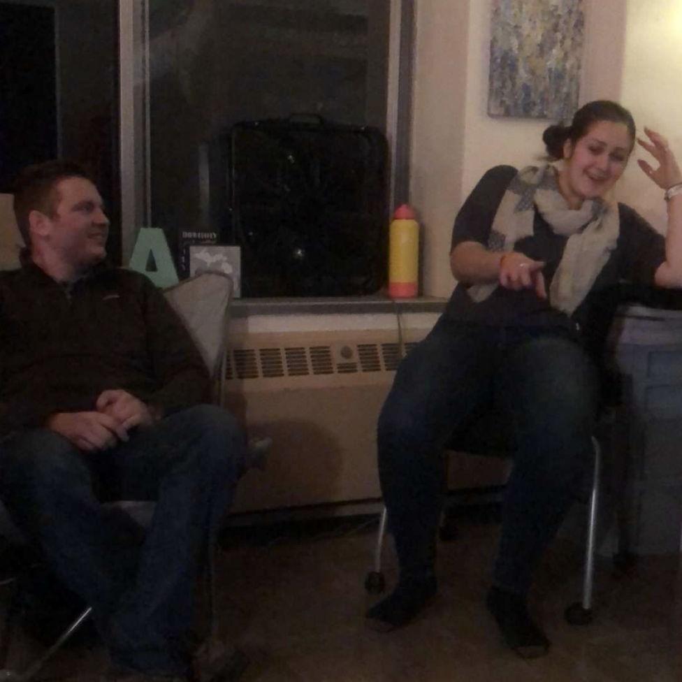 March 14, 2019. Our first photo together. This was after our first date at Olive Garden. My roommate took the at the time and neither of us knew in the moment.