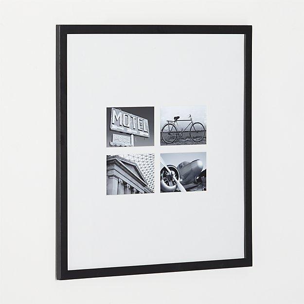 Matte Black Four 4x6 Wall Frame