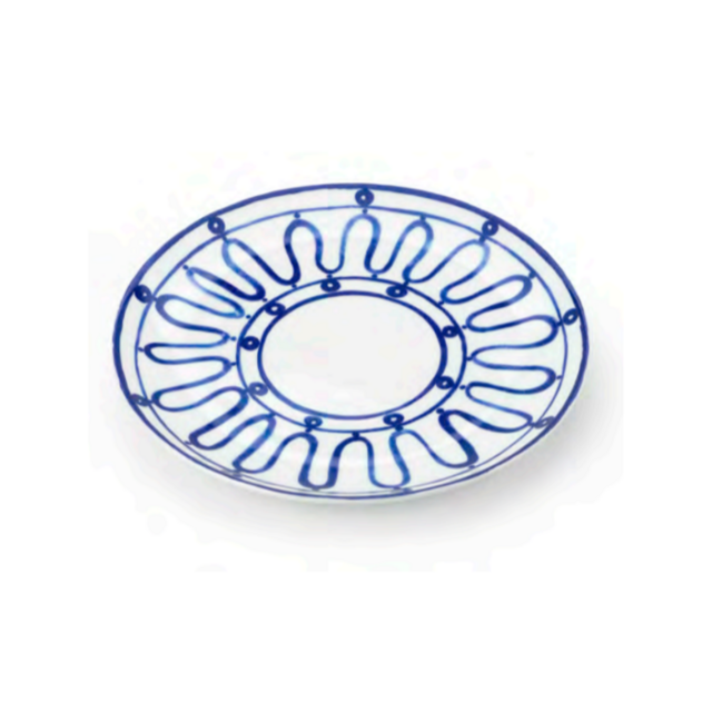 Blue Kyma Salad Plate