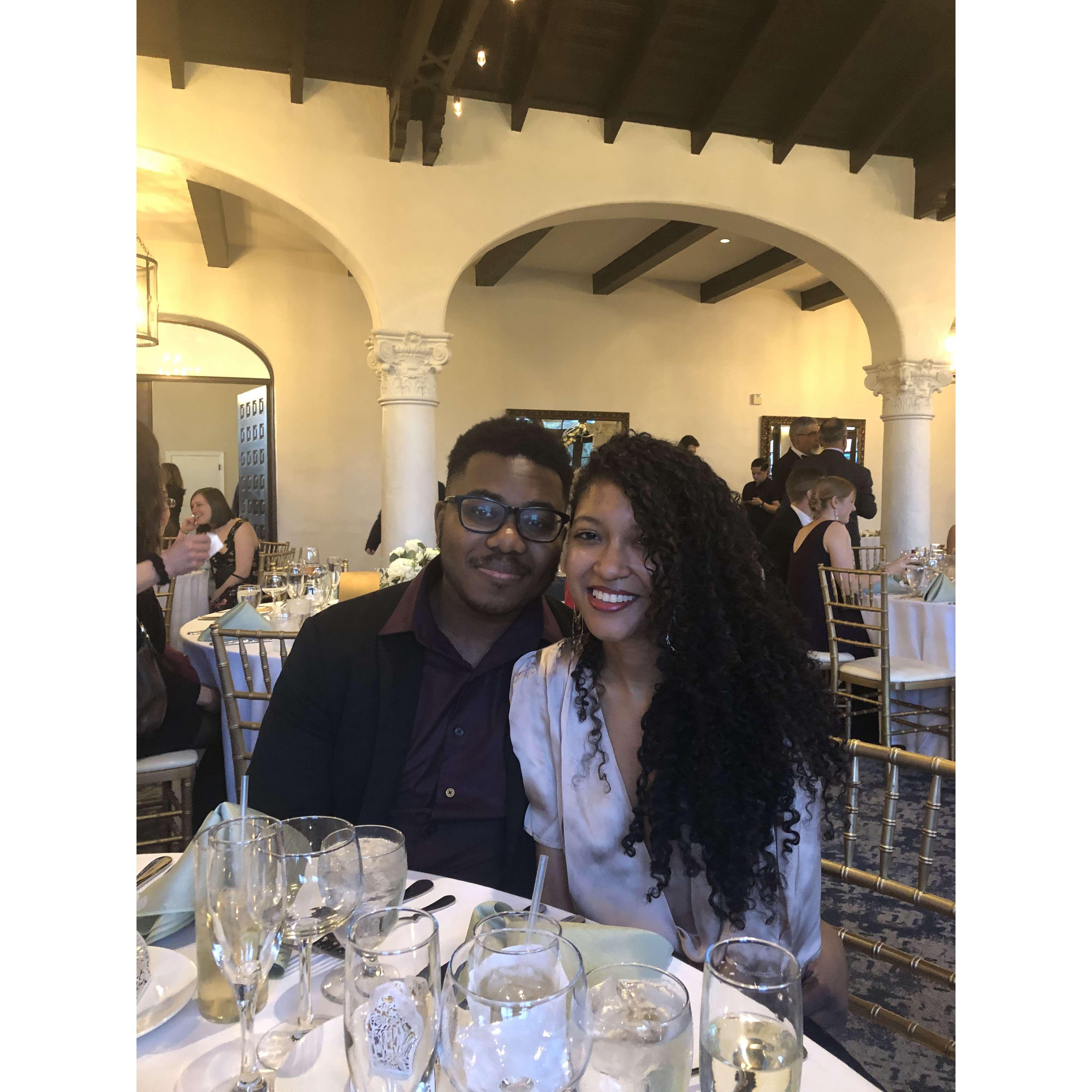 2019: Our first wedding together